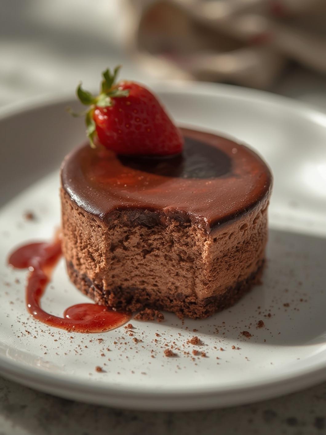 Chocolate mini cheesecake