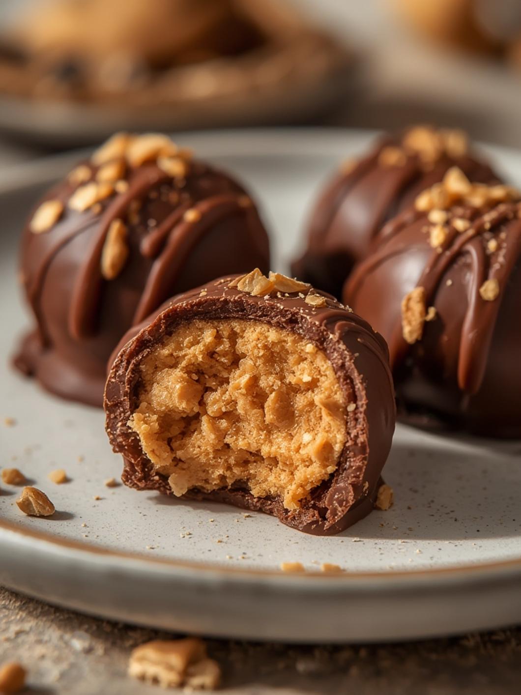 Peanut Butter Chocolate Truffles